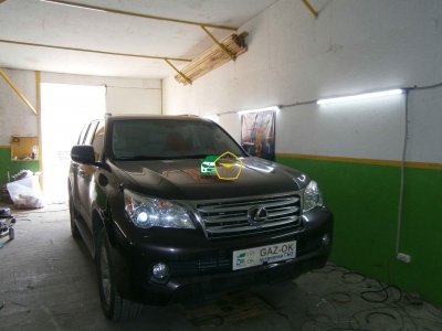 Установка ГБО на авто LEXUS GX-460  газ на машину Gaz Ok Газ ОК Киев